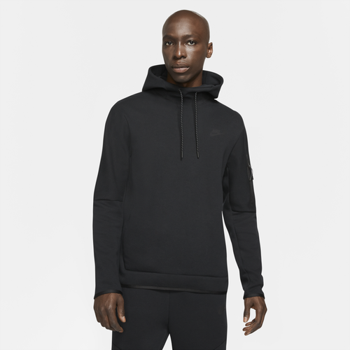 Nike Mens Tech Fleece Pullover Hoodie In Black/black | ModeSens