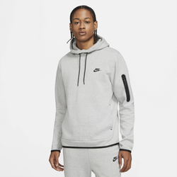 Men's - Nike Tech Fleece Pullover Hoodie - Gray/Black