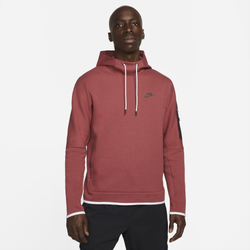Men's - Nike Tech Fleece Pullover Hoodie - Brown/Black