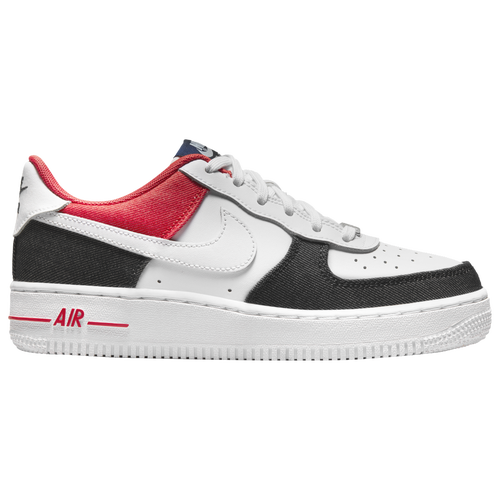 

Nike Boys Nike Air Force 1 LV8 - Boys' Grade School Basketball Shoes White/Midnight Navy/Redchile Red Size 5.0