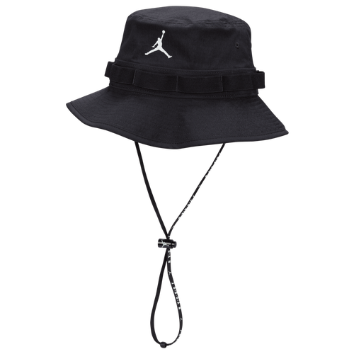 

Jordan Mens Jordan Apex Jumpman Bucket Hat - Mens Black/Black Size L