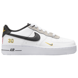 Girls' Grade School - Nike Air Force 1 - White/Black/Blue