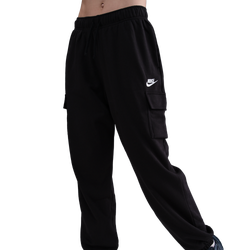 Women's - Nike NSW Club Fleece MR Cargo Pants - Black/White
