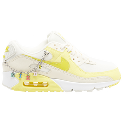 Women's - Nike Air Max 90  - White/Yellow