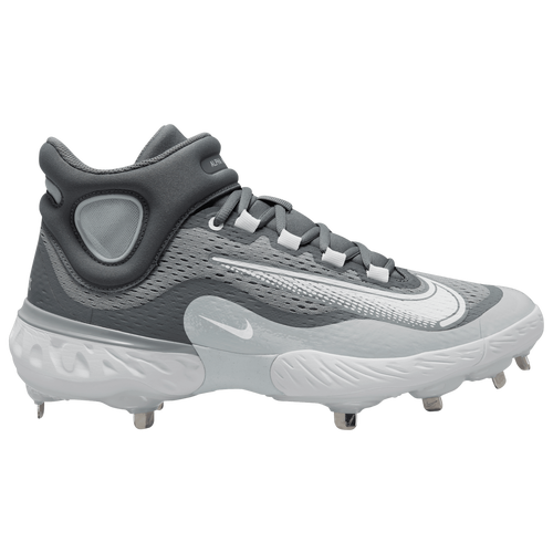 

Nike Mens Nike Alpha Huarache Elite 4 Mid Cleats - Mens Baseball Shoes Wolf Grey/Cool Grey/White Size 10.0