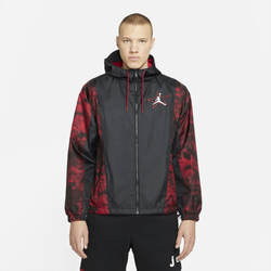 Men's - Jordan Retro 6 Lightweight Jacket - Black/Gym Red