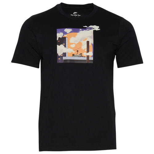 

Nike Mens Nike Heat Wave T-Shirt - Mens Black/Purple Size S