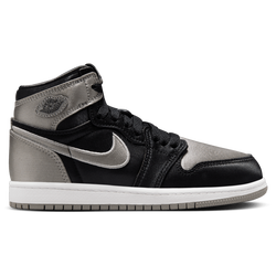 Girls' Preschool - Jordan Retro 1 Hi OG T - Black/Grey/White