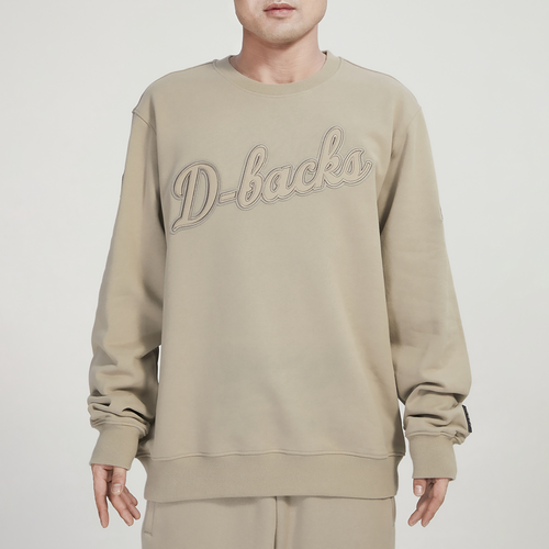 

Pro Standard Mens Pro Standard Diamondbacks Tonal Fleece Crewneck - Mens Taupe Size XL