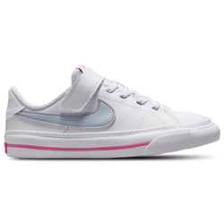 Boys' Preschool - Nike Court Legacy - White/Pinksicle/Light Armory Blue