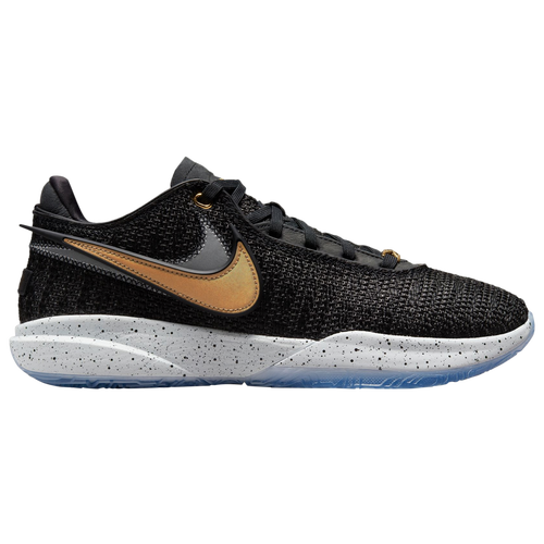 

Nike Mens Nike Lebron XX - Mens Basketball Shoes Black/Metallic Gold/White Size 12.0