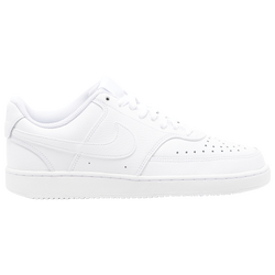 Women's - Nike Court Vision Low - White/White/White