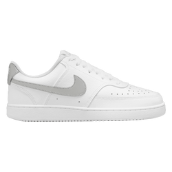 Women's - Nike Court Vision Low - White/Metallic Silver