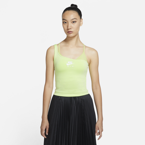 

Nike Womens Nike NSW Air Asym Tank - Womens Limice/Volt/White Size S