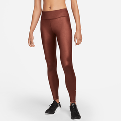 Women's - Nike Dri-Fit One Shine 7/8 Tights - Copper