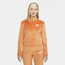 Nike Sportswear Air Velour Quarter-Zip Long Sleeve Top - Women's Spice/White