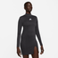 Nike NSW Air LS Dress - Women's Black/Dark Smoke Grey/White