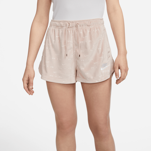 

Nike Sportswear Womens Nike Sportswear Air Velour Shorts - Womens Pink Size L