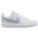 Nike Court Borough Low Recraft - Boys' Grade School Summit White/Cobalt Bliss