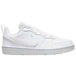 Boys' Grade School - Nike Court Borough Low Recraft - White/White