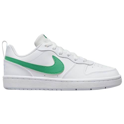 

Boys Nike Nike Court Borough Low Recraft - Boys' Grade School Basketball Shoe White/Stadium Green/Football Grey Size 05.5