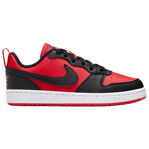 

Boys Nike Nike Court Borough Low Recraft - Boys' Grade School Basketball Shoe Black/Red/White Size 03.5