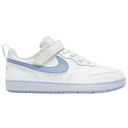 Boys' Preschool - Nike Court Borough Low Recraft - Summit White/Cobalt Bliss