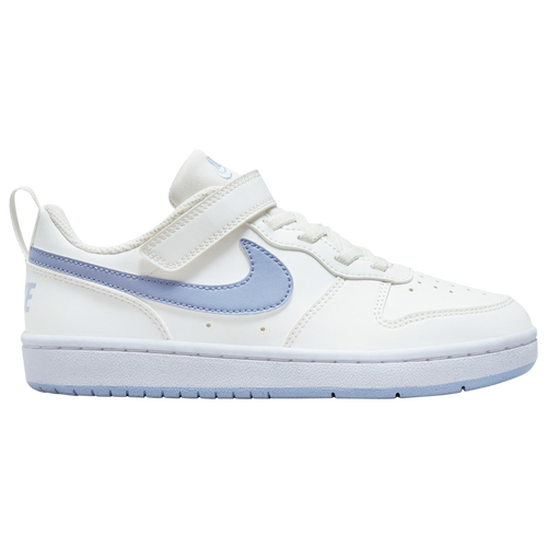 

Nike Boys Nike Court Borough Low Recraft - Boys' Preschool Basketball Shoes Summit White/Cobalt Bliss Size 03.0