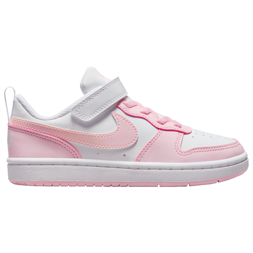 

Nike Girls Nike Court Borough Low Recraft - Girls' Preschool Basketball Shoes White/Pink Foam Size 11.0