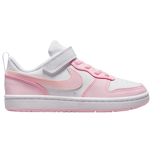 

Nike Girls Nike Court Borough Low Recraft - Girls' Preschool Basketball Shoes White/Pink Foam Size 13.0