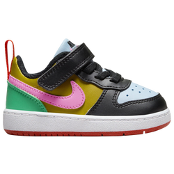 Boys' Toddler - Nike Court Borough Low Recraft - Black/Playful Pink/Bronzine