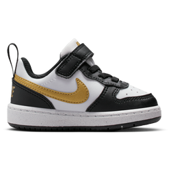 Boys' Toddler - Nike Court Borough Low Recraft - Black/Mtlc Gold/Black