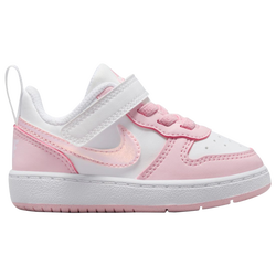 Girls' Toddler - Nike Court Borough Low Recraft - White/Pink Foam