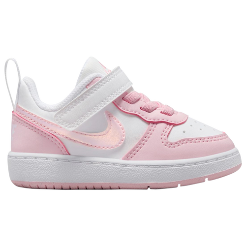 Shop Nike Girls  Court Borough Low Recraft In Pink Foam/white