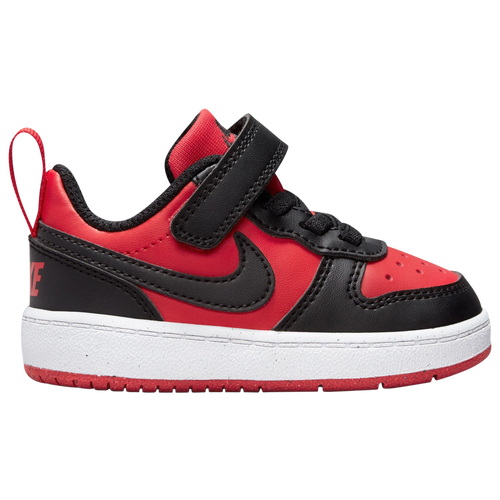 

Boys Nike Nike Court Borough Low Recraft - Boys' Toddler Running Shoe Red/Black/White Size 10.0