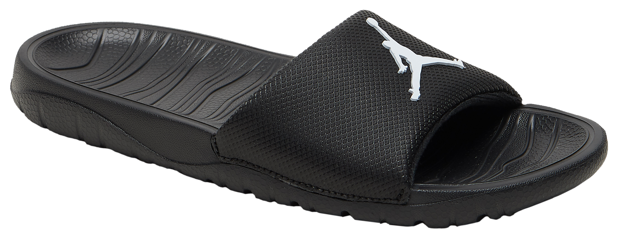 jordan slides black and white