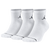 Jordan Jumpman Quarter 3 Pack Socks  - undefined White/White