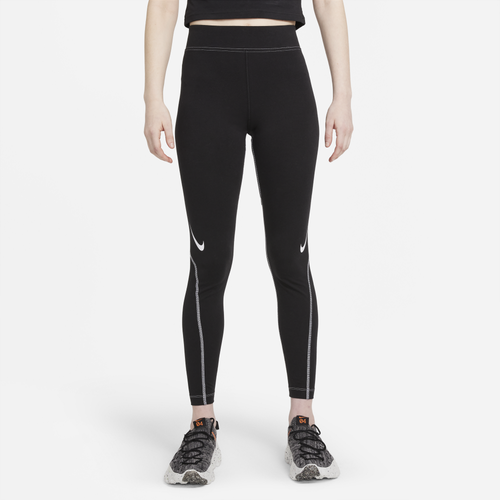

Nike Womens Nike NSW Swoosh Leggings - Womens Black/White Size XS