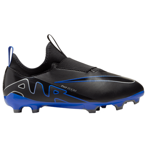 

Nike Boys Nike Zoom Vapor 15 Academy FG/MG - Boys' Grade School Soccer Shoes Chrome/Black/Hyper Royal Size 06.0