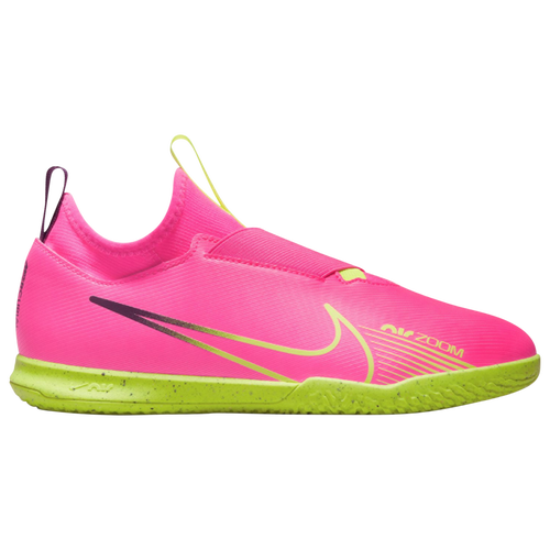 

Nike Boys Nike Zoom Vapor 15 Academy IC - Boys' Grade School Soccer Shoes Pink Blast/Volt Size 5.0
