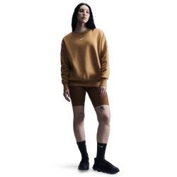 Women's - Nike Phoenix OS Fleece Crew - Flax/Sail