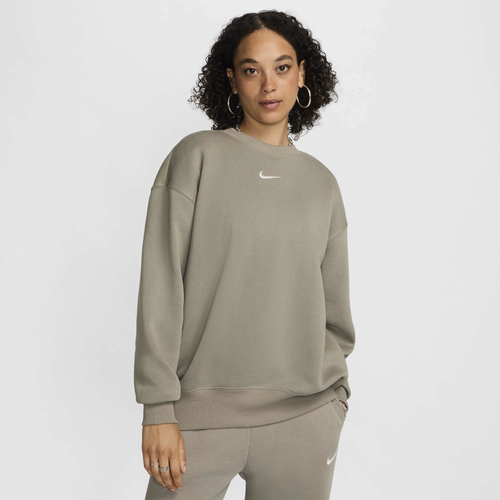 

Nike Womens Nike Phoenix OS Fleece Crew - Womens Light Army/Sail Size XXL