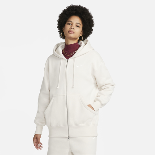 Nike Phoenix Fleece Long Sleeve Full-Zip - Nike Light Orewood Brown/Sail