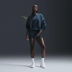 Women's - Nike NSW Style Fleece Crew OOS - Armory Navy/Sail