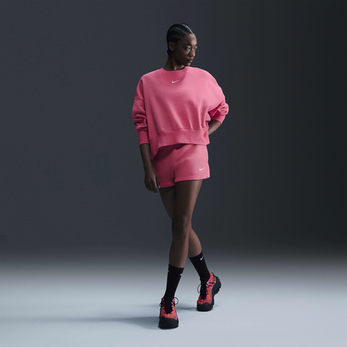 

Nike Womens Nike NSW Style Fleece Crew OOS - Womens Aster Pink/Sail Size XL
