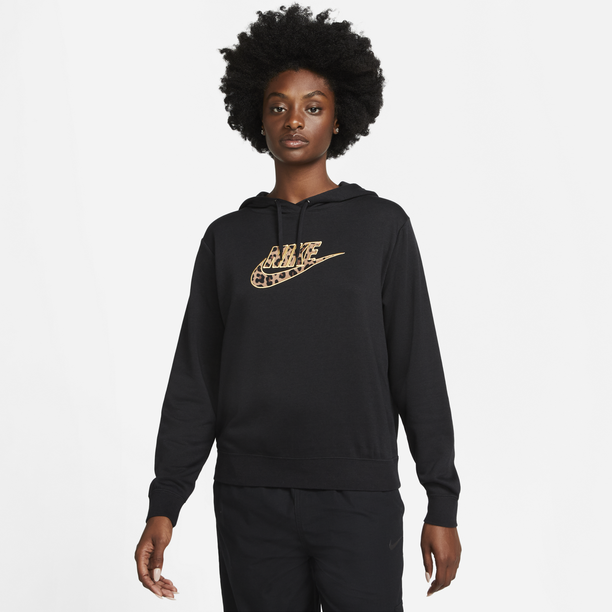 Nike hoodie leopard print on sale