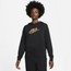 Nike Sportswear Leopard Graphic Futura Hoodie - Women's Black