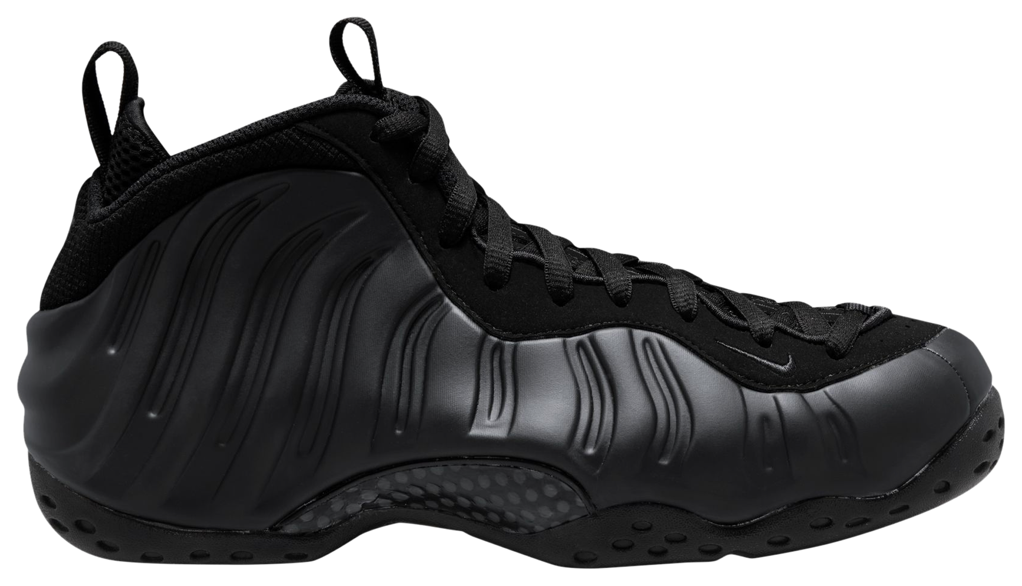 Black and discount gold foamposite footlocker