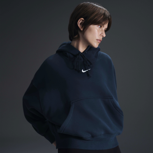 

Nike Womens Nike PHNX Fleece OS Pullover Hoodie - Womens Armory Navy/Sail Size M