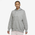 Nike Phoenix Fleece OS  Pullover Hoodie - Women's White/Dark Grey Heather